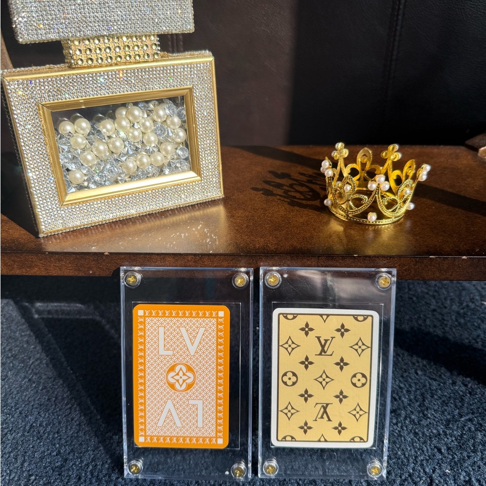 Luxury LV Playing Cards set of 2 cases included